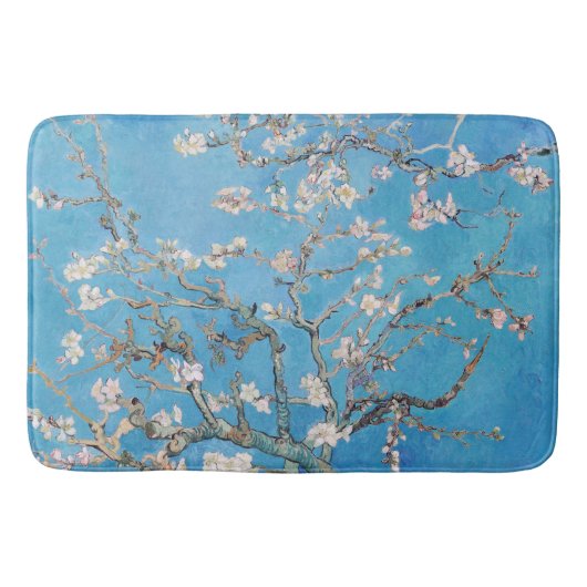 Tapis De Bain Bleu Vincent van Gogh Art Peinture (Devant)