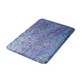 Tapis De Bain Bleu & Violet Acrylique Abstrait Fluid Art (Angle)