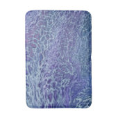 Tapis De Bain Bleu & Violet Acrylique Abstrait Fluid Art (Devant (Vertical))