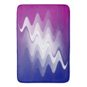 Tapis De Bain Bleu violet blanc (devant Vertical)