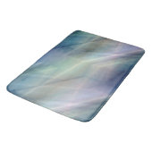 Tapis De Bain bleu violet et vert abstrait (Angle)