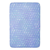 Tapis De Bain Bleu Violet Triangles Géométriques Tendance (devant Vertical)
