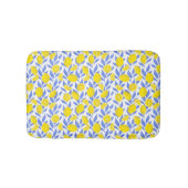 Tapis De Bain Bleus Citrons Méditerranée (Devant)