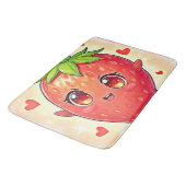 Tapis De Bain Bliss de fraises sucrées adorables (Angle)