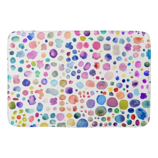 Tapis De Bain Blobs aquarelle (Devant)