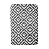 Tapis De Bain Bloc aztèque Ptn de symbole noir et blanc II (Devant (Vertical))
