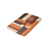 Tapis De Bain Bloc de couleur d'automne moderne personnalisé (Angle)