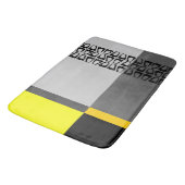 Tapis De Bain Bloc de couleur rétro (Angle)