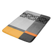 Tapis De Bain Bloc de couleur rétro (Angle)