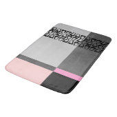 Tapis De Bain Bloc de couleurs rétroactif (Angle)