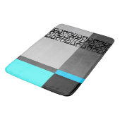 Tapis De Bain Bloc de couleurs rétroactif (Angle)