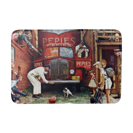 Tapis De Bain Bloc routier par Norman Rockwell (Devant)
