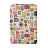 Tapis De Bain Blocs couleur RETRO Mid Century Art Abstrait moder (Devant (Vertical))