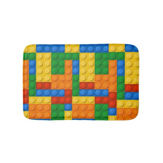 Tapis De Bain Blocs de construction colorés (Devant)