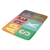 Tapis De Bain Blocs de couleur après ski (Angle)