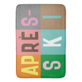 Tapis De Bain Blocs de couleur après ski (devant Vertical)