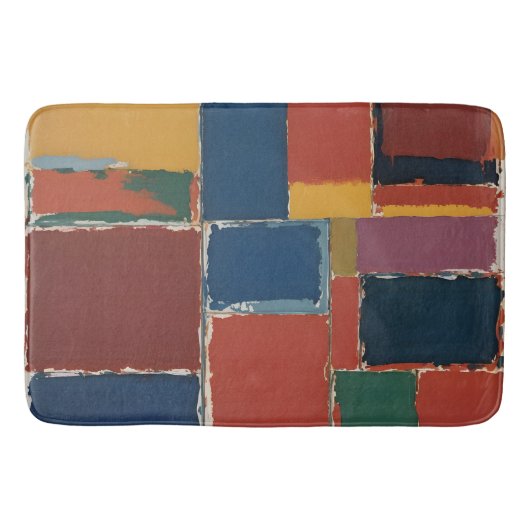 Tapis De Bain Blocs de couleur peints (Devant)