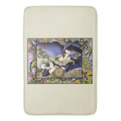 Tapis De Bain Blonde Fairy Floral Purple (devant Vertical)