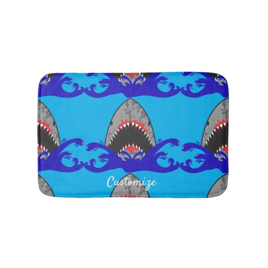 Tapis De Bain Bloody Shark Jaws Thunder_Cove (Devant)