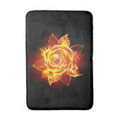 Tapis De Bain Blooming Fire Rose (Devant (Vertical))