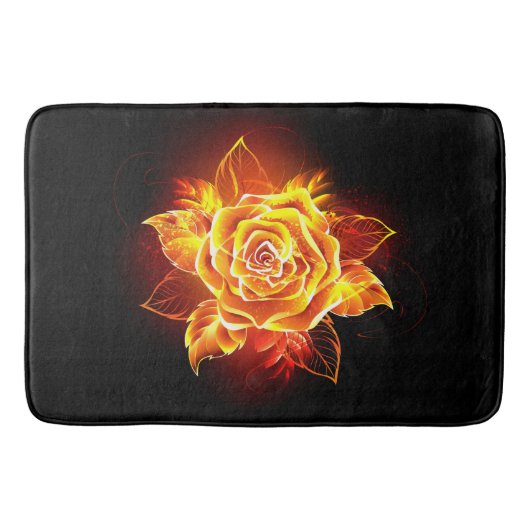 Tapis De Bain Blooming Fire Rose (Devant)