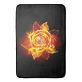 Tapis De Bain Blooming Fire Rose (devant Vertical)