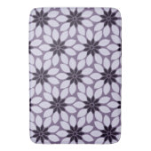Tapis De Bain Bloquer l'impression Fleurs carrelées violet (devant Vertical)