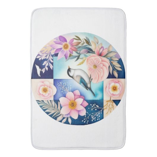 Tapis De Bain Blossom & Bird  (devant Vertical)