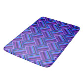 Tapis De Bain Blue and purple stripes weave (Angle)