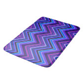 Tapis De Bain Blue and purple zigzag (Angle)