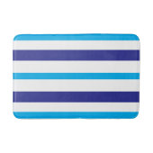 Tapis De Bain Blue and White Summer Stripes (Devant)