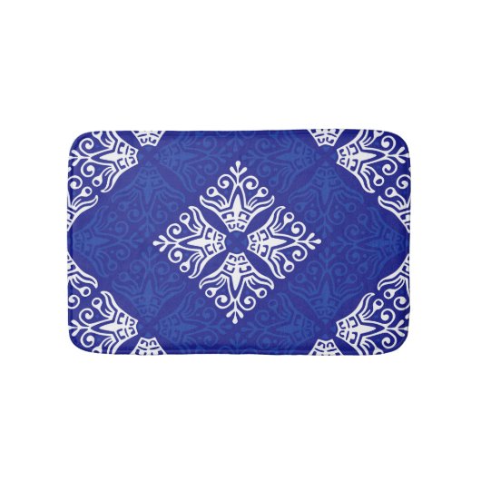 Tapis De Bain Blue Bandana Design (Devant)