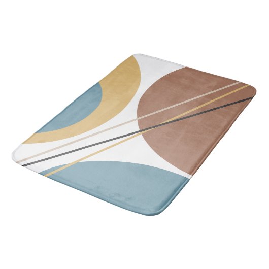 Tapis De Bain Blue Brown (Angle)