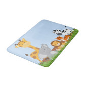 Tapis De Bain Blue Cute Jungle Baby Animaux Bath Mat (Angle)