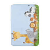 Tapis De Bain Blue Cute Jungle Baby Animaux Bath Mat (Devant (Vertical))