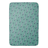 Tapis De Bain Blue Folk Art Trout/Saumon (devant Vertical)