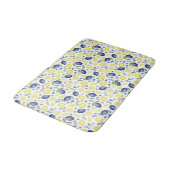 Tapis De Bain Blue French Country Lemon Pattern (Angle)
