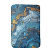 Tapis De Bain Blue Gold Acrylique Pour Jolie eau Liquide (Devant (Vertical))