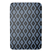 Tapis De Bain Blue grey and black diamond pattern (devant Vertical)