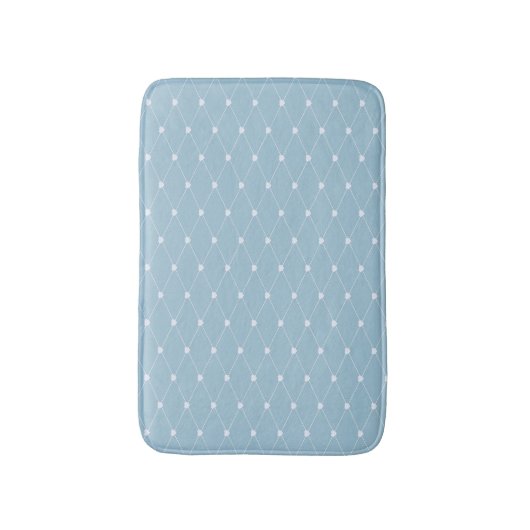 Tapis De Bain Blue Hearts Pattern Bath Mat (Devant (Vertical))