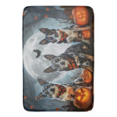 Tapis De Bain Blue Heeler Halloween Épouvantable (devant Vertical)