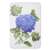 Tapis De Bain Blue Hydrangea Flower Botanical Art (devant Vertical)