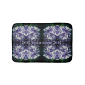 Tapis De Bain Blue Hydrangea Petals Abstrait Personnalisé (Devant)