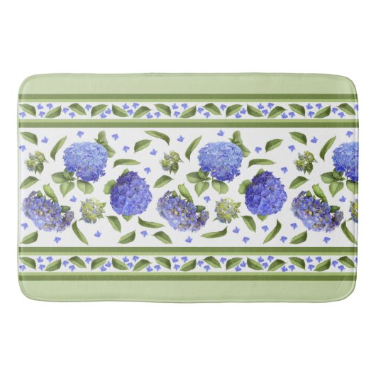 Tapis De Bain Blue Hydrangeas (Devant)