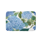 Tapis De Bain Blue Hydrangeas | Beau Jardin Floral (Devant)