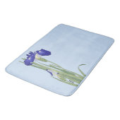 Tapis De Bain Blue Irises par Ohara Koson (Angle)
