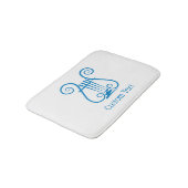 Tapis De Bain Blue Lyre (Angle)