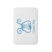 Tapis De Bain Blue Lyre (Devant (Vertical))