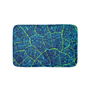 Tapis De Bain Blue Nature Abstrait Motif