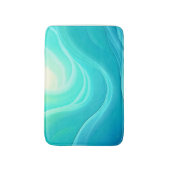 Tapis De Bain Blue Ocean Serenity Waves Abstrait Design (Devant (Vertical))